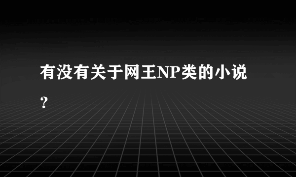 有没有关于网王NP类的小说？