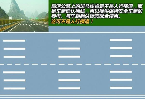 高速公路上的斑马线是做什么用的？