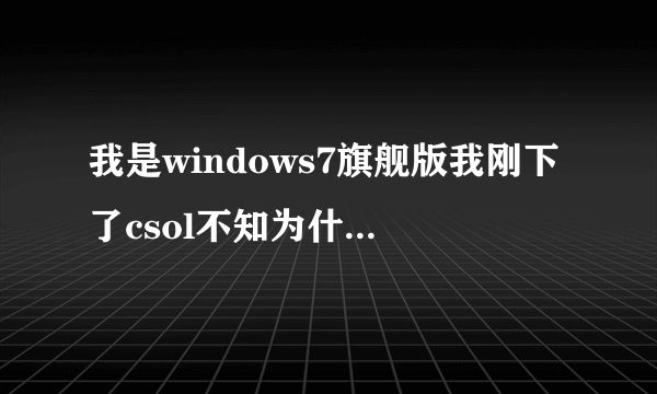 我是windows7旗舰版我刚下了csol不知为什么登陆后会弹出StartService 0x204 为防御非法程序driver开始失败