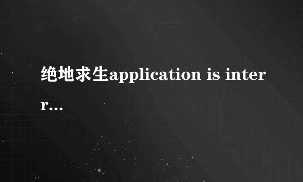 绝地求生application is interrupted by external software