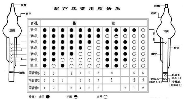 C调葫芦丝7音怎么吹?