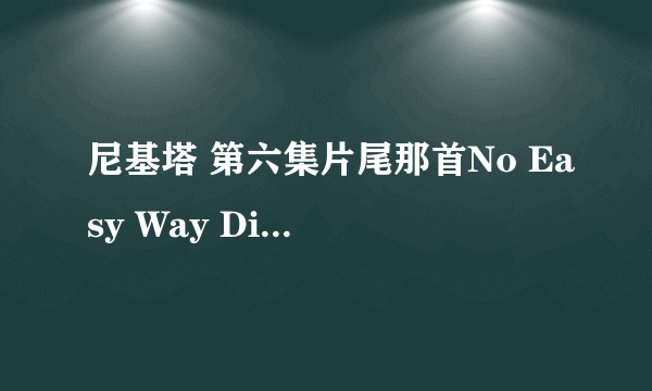 尼基塔 第六集片尾那首No Easy Way Digital Daggers 中文歌词