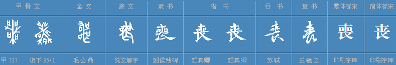 丧字能组什么词