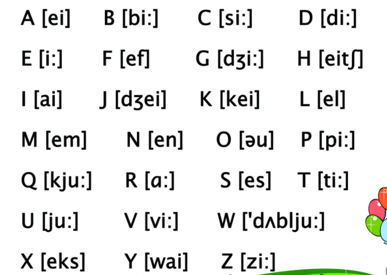 26个英语字母的音标分别是哪些？