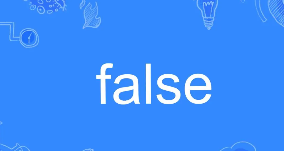 false是什么意思?