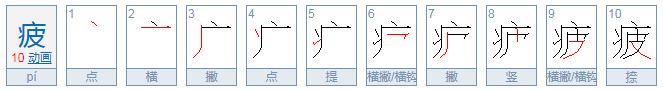 疲劳的疲怎么组词啊