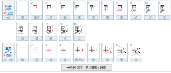 默契的意思