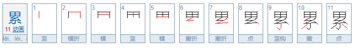 “累”有几个读音？分别怎么组词？