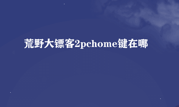 荒野大镖客2pchome键在哪