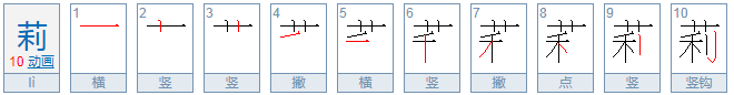 “莉”字是什么意思？