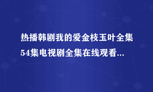 热播韩剧我的爱金枝玉叶全集54集电视剧全集在线观看韩剧我的爱金枝玉叶全集54集全集剧情