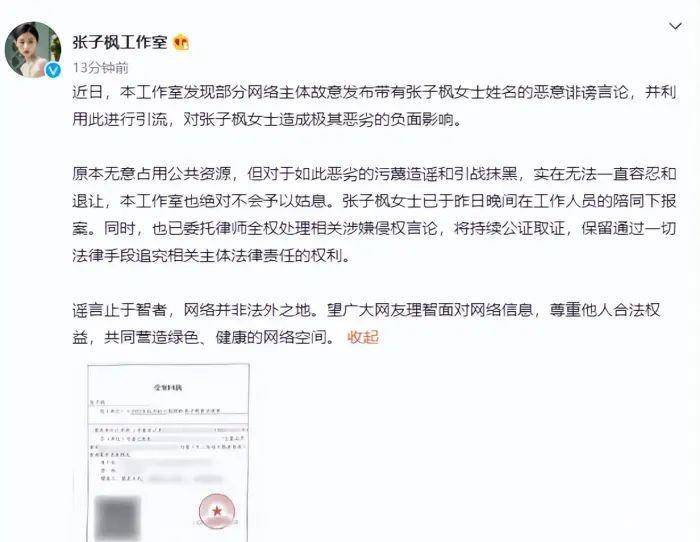 网传张子枫聊天记录下流低俗，张子枫工作室公开回应，到底怎么回事？