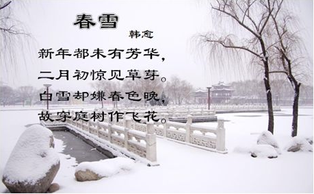 关于咏雪的诗句