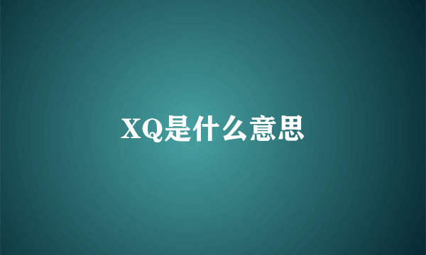 XQ是什么意思