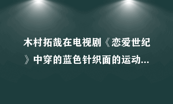 木村拓哉在电视剧《恋爱世纪》中穿的蓝色针织面的运动鞋是什么牌子的？