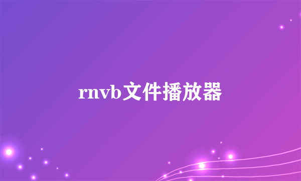 rnvb文件播放器