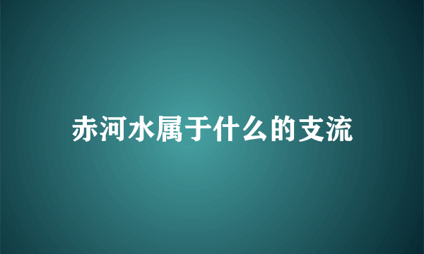 赤河水属于什么的支流