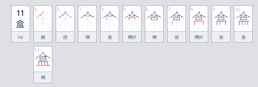 盒组词有哪些词语