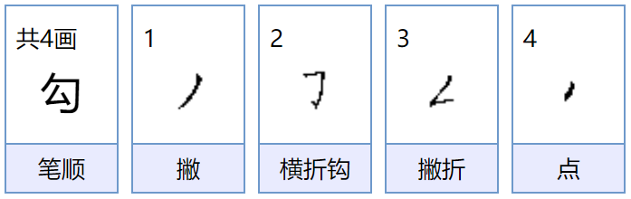 勾组词，怎么组词？