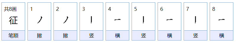 征怎么组词