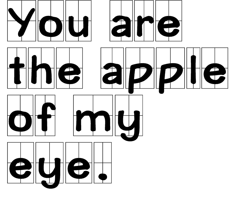 You are the apple of my eye 什么意思