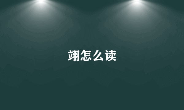 翊怎么读