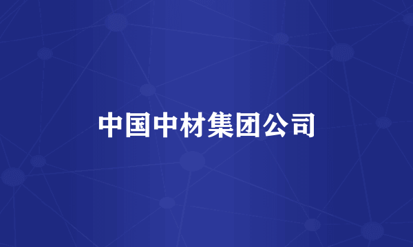 中国中材集团公司