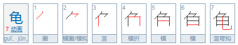 龟（jun）能组什么词