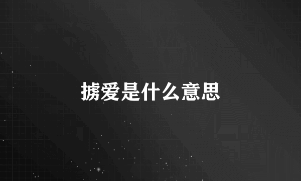 掳爱是什么意思