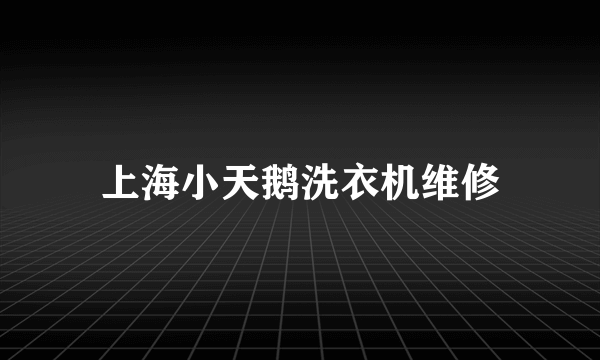 上海小天鹅洗衣机维修