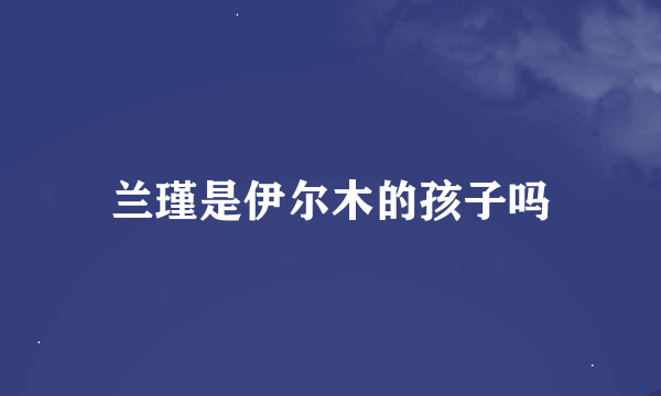 兰瑾是伊尔木的孩子吗