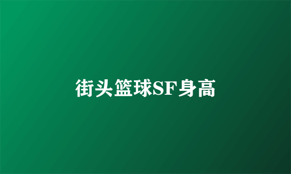 街头篮球SF身高