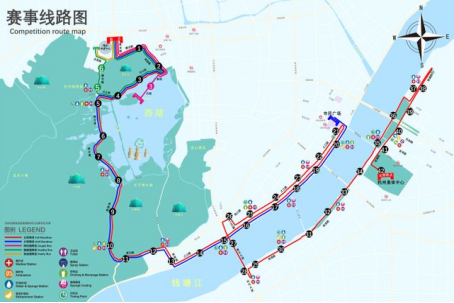 2022杭州马拉松路线图