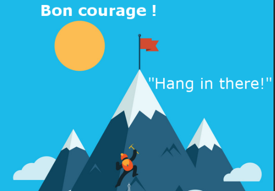 法语“bon courage!”什么意思？