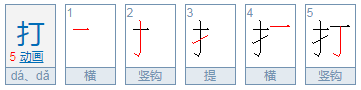 da的汉字是什么？