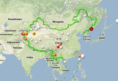 中国相邻的14个国家的名称是什么？