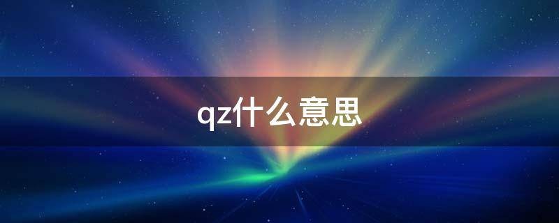 qz的解释是什么？