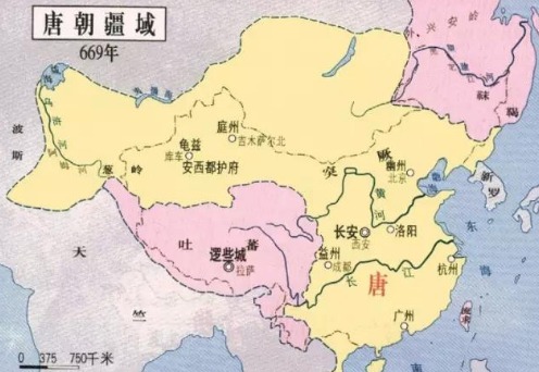 古地图的唐朝地图