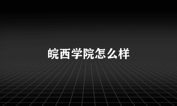 皖西学院怎么样