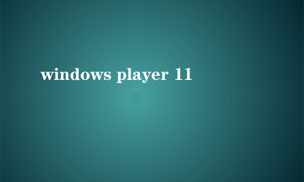 windows player 11