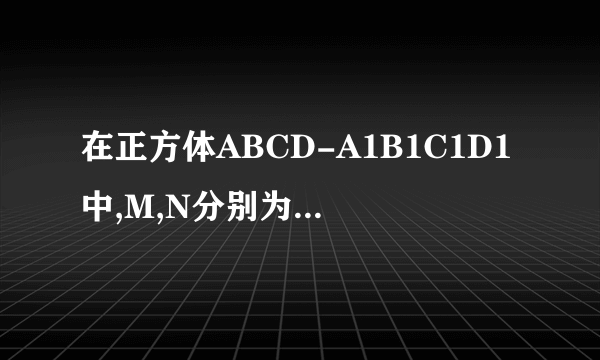 在正方体ABCD-A1B1C1D1中,M,N分别为A1B,B1D1上的点,MA1=ND1,求证:M