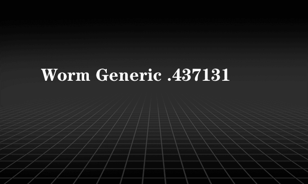 Worm Generic .437131