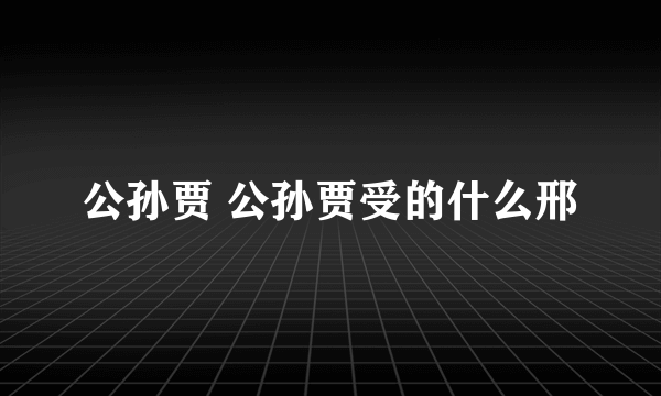 公孙贾 公孙贾受的什么邢