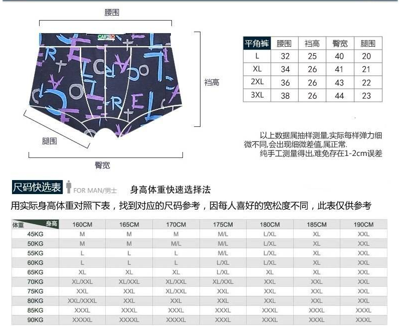 XXXL的内裤有多大？