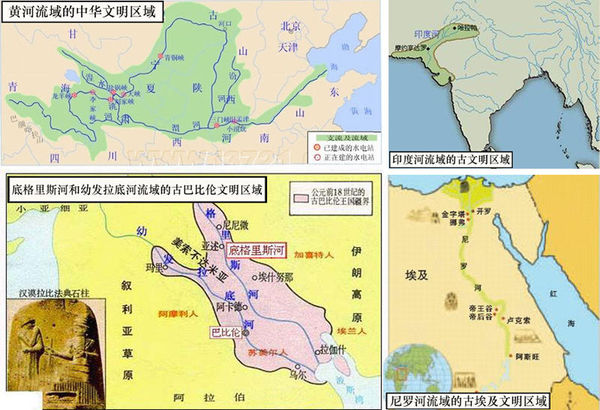 四大文明古国是哪四国,它们分别发源于哪些大河流域