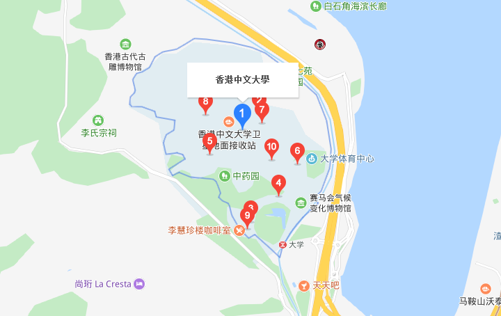 香港中文大学英文地址？