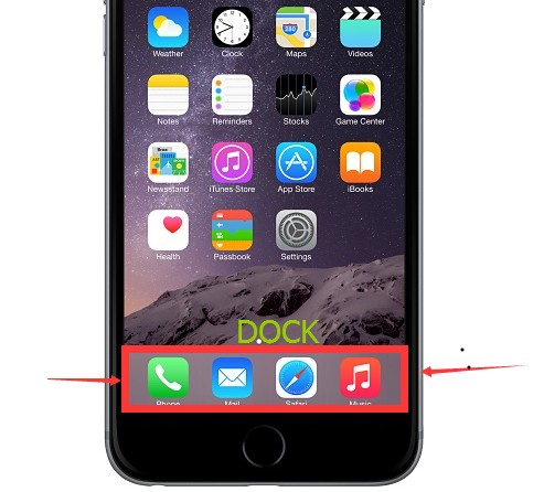 iphone的dock栏在哪？