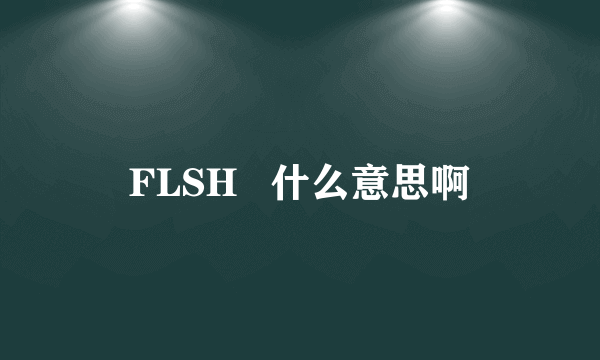 FLSH   什么意思啊