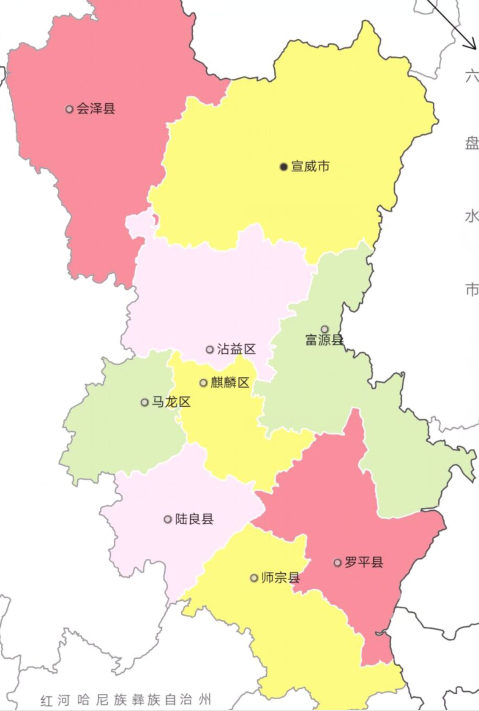 曲靖市有几个县