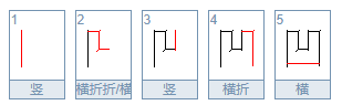 凹凸的笔画为多少？